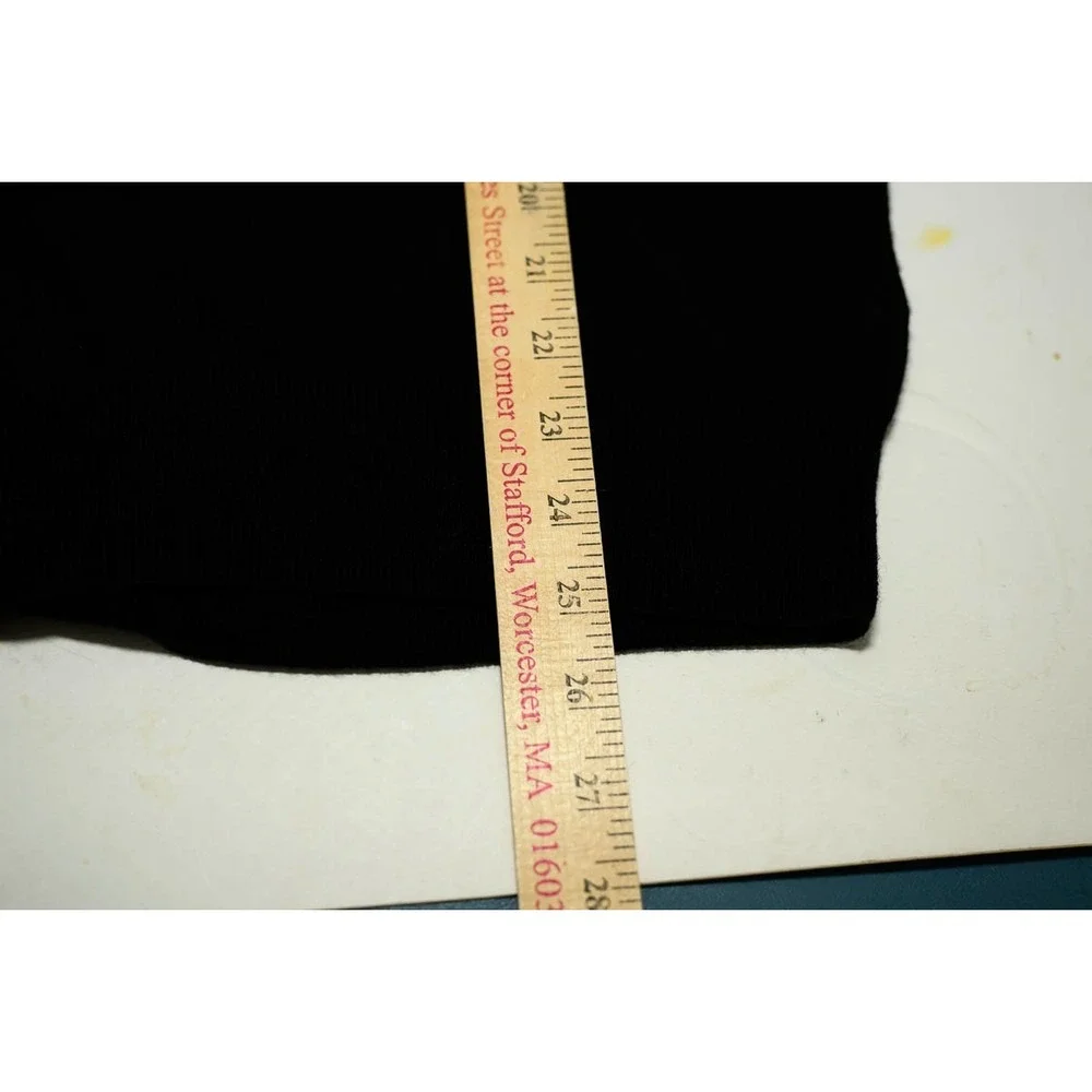 Christian Lacroix Sweater M Merino Wool 1/4 zip Black